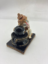 Load image into Gallery viewer, Baby Ganesh with Shivling Figurine