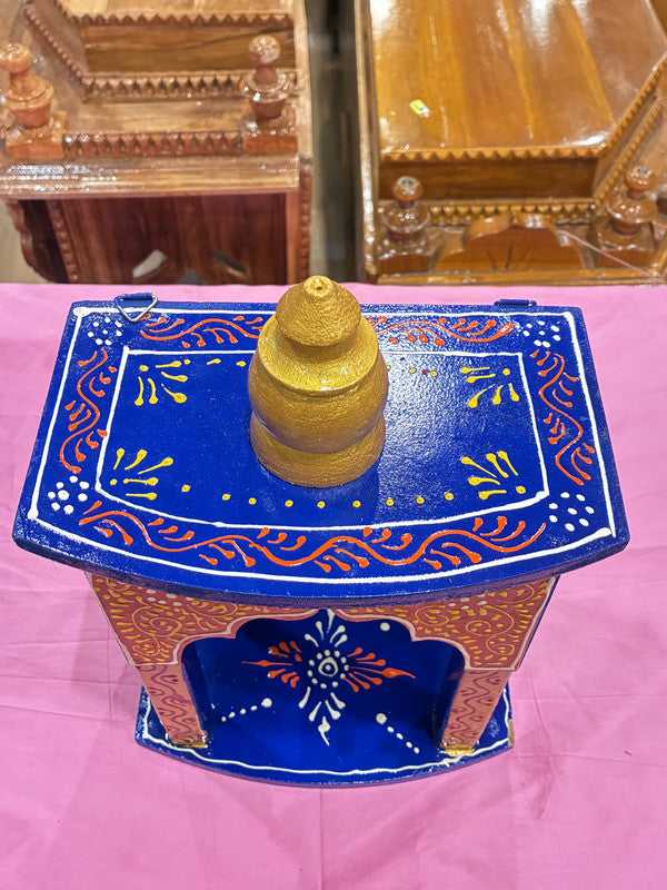 Hand-Painted Wooden Mandir - A102