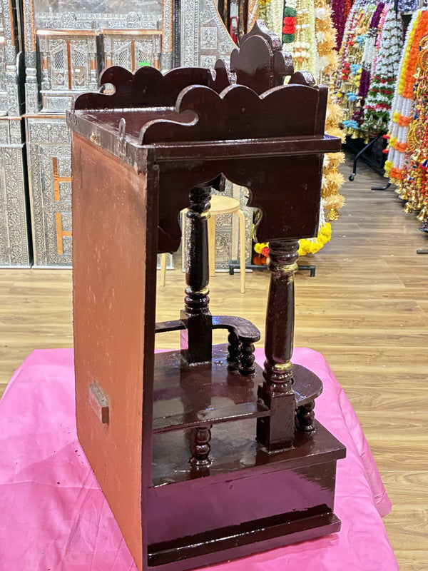Hand-Painted Wooden Mandir - A113