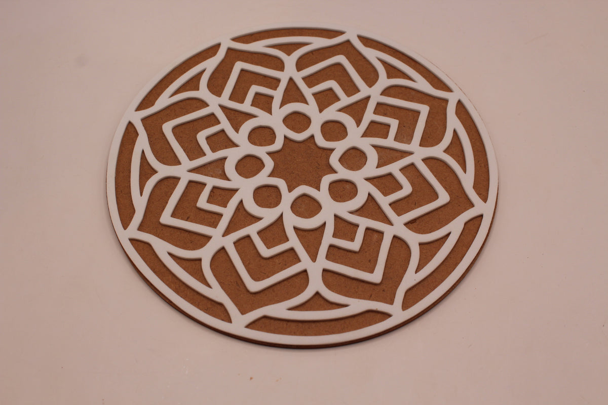 Ready to Fill Rangoli Board – Round Mandala, Small