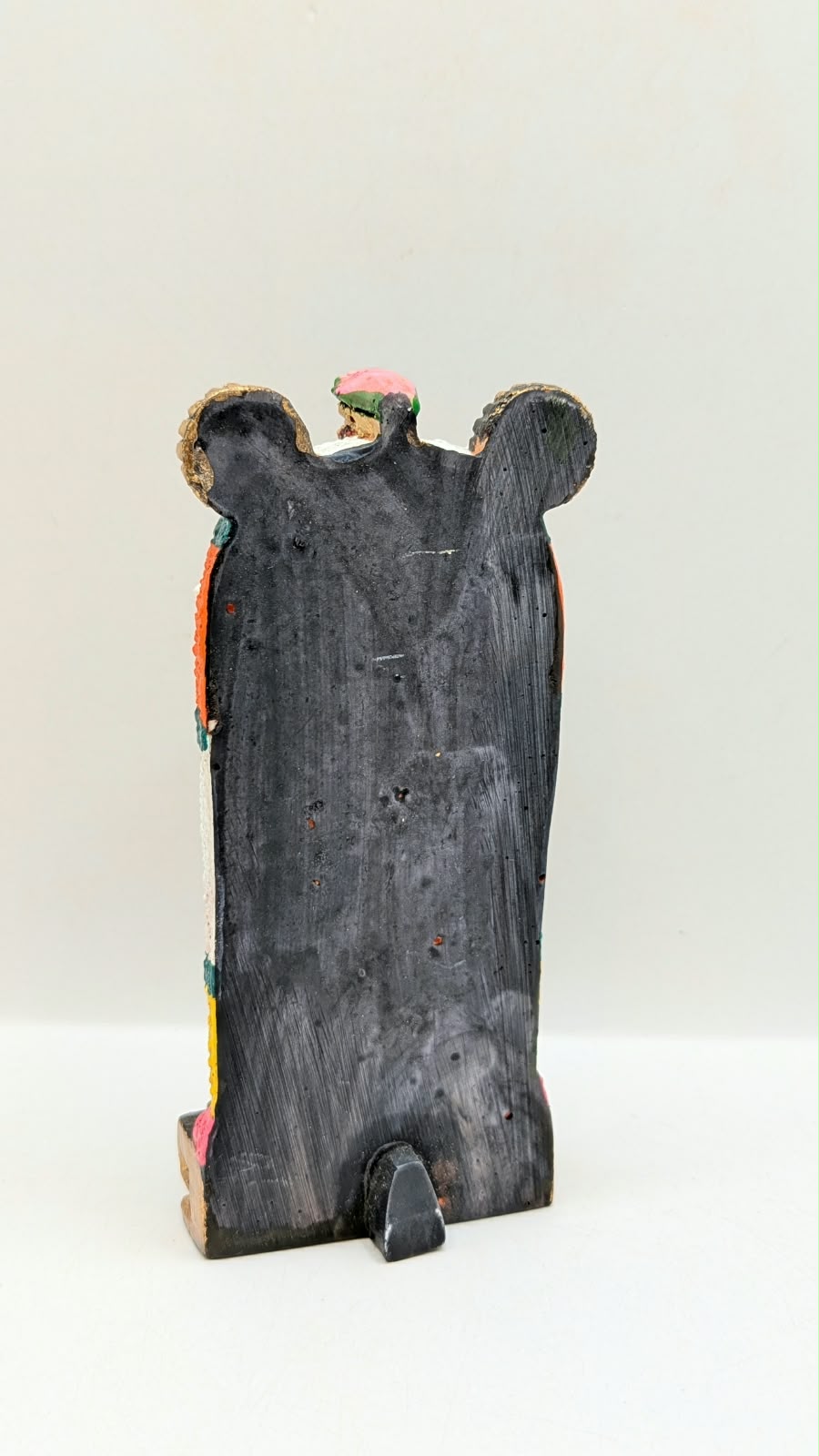 Colourful Guruvayurappan Vishnu statue, back view