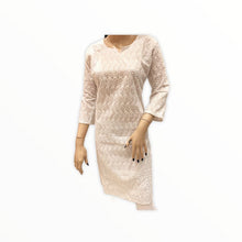 Load image into Gallery viewer, Women's Cotton Embroidered Kurta Kurti