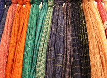 Load image into Gallery viewer, Men's Silk Crush Dupatta - Stole Chunni For Sherwani - Non Stretch size 26 x 250 cm - Stretched size 44 x 250 cm