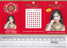Load image into Gallery viewer, Coloured Bindi round Forehead Tika, Face Jewels Body Art Bollywood Bindis Self Adhesive Stickers Clinically Tested Safe for Skin - Size 3 to Size 10
