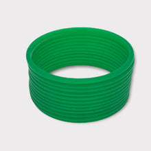 Load image into Gallery viewer, Colourful plastic Bangle Collection Modern Style Pretty Attractive Look Textured Colour Wrist Filler Indian Bollywood Thin Designer Jewellery Bracelets for Women. Set of 12.