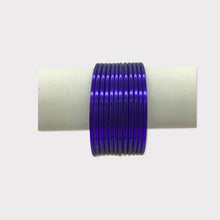 Load image into Gallery viewer, Colourful plastic Bangle Collection Modern Style Pretty Attractive Look Textured Colour Wrist Filler Indian Bollywood Thin Designer Jewellery Bracelets for Women. Set of 12.