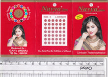 Load image into Gallery viewer, Coloured Bindi round Forehead Tika, Face Jewels Body Art Bollywood Bindis Self Adhesive Stickers Clinically Tested Safe for Skin - Size 3 to Size 10