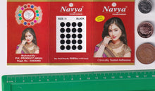 Load image into Gallery viewer, Coloured Bindi round Forehead Tika, Face Jewels Body Art Bollywood Bindis Self Adhesive Stickers Clinically Tested Safe for Skin - Size 3 to Size 10