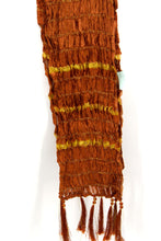 Load image into Gallery viewer, Men's Silk Crush Dupatta - Stole Chunni For Sherwani - Non Stretch size 26 x 250 cm - Stretched size 44 x 250 cm