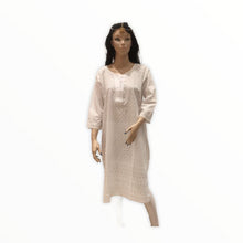 Load image into Gallery viewer, Women's Cotton Embroidered Kurta Kurti