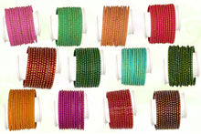 Load image into Gallery viewer, Indian Glass Bangles Set Dot Pattern Bollywood Style Wedding Favour