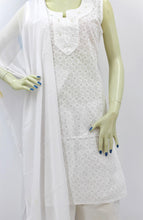 Load image into Gallery viewer, Women's Salwar Kamiz Suit Chikankari White Ladies Kurti and Pant Set