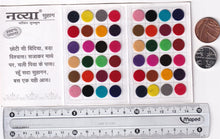 Load image into Gallery viewer, Coloured Bindi round Forehead Tika, Face Jewels Body Art Bollywood Bindis Self Adhesive Stickers Clinically Tested Safe for Skin - Size 3 to Size 10