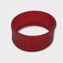 Load image into Gallery viewer, Colourful plastic Bangle Collection Modern Style Pretty Attractive Look Textured Colour Wrist Filler Indian Bollywood Thin Designer Jewellery Bracelets for Women. Set of 12.