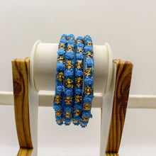 Load image into Gallery viewer, Indian Plastic Bangles Set 4-Stone&Flower Work Women Girl Wedding Special Bangle
