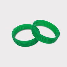 Load image into Gallery viewer, Colourful plastic Bangle Collection Modern Style Pretty Attractive Look Textured Colour Wrist Filler Indian Bollywood Thin Designer Jewellery Bracelets for Women. Set of 12.