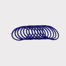 Load image into Gallery viewer, Colourful plastic Bangle Collection Modern Style Pretty Attractive Look Textured Colour Wrist Filler Indian Bollywood Thin Designer Jewellery Bracelets for Women. Set of 12.