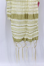 Load image into Gallery viewer, Men's Silk Crush Dupatta - Stole Chunni For Sherwani - Non Stretch size 26 x 250 cm - Stretched size 44 x 250 cm