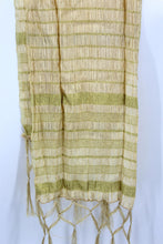 Load image into Gallery viewer, Men's Silk Crush Dupatta - Stole Chunni For Sherwani - Non Stretch size 26 x 250 cm - Stretched size 44 x 250 cm