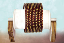 Load image into Gallery viewer, Indian Glass Bangles Set Dot Pattern Bollywood Style Wedding Favour