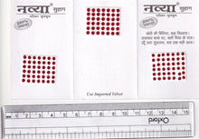 Load image into Gallery viewer, Coloured Bindi round Forehead Tika, Face Jewels Body Art Bollywood Bindis Self Adhesive Stickers Clinically Tested Safe for Skin - Size 3 to Size 10