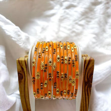 Load image into Gallery viewer, Indian Glass Bangles Set Of 12-Stone Work Women Girl Wedding Special Bangles