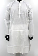 Load image into Gallery viewer, Men's Cotton Kurta Pyjama Set Achkan - White