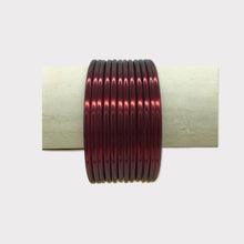 Load image into Gallery viewer, Colourful plastic Bangle Collection Modern Style Pretty Attractive Look Textured Colour Wrist Filler Indian Bollywood Thin Designer Jewellery Bracelets for Women. Set of 12.