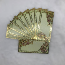 Load image into Gallery viewer, Envelopes Envelope Money holder Diwali Wedding Gift Card Pack of 10 Green