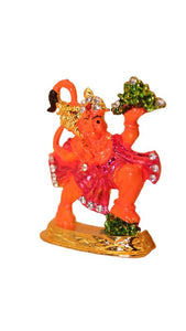 Lord Bahubali Hanuman Idol for home,car decore (2cm x 1.5cm x 0.5cm) Orange