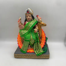 Load image into Gallery viewer, Ambe maa,Ambaji, Durga ma, Bengali Durga ma statue,idol,murti,mud idol Green