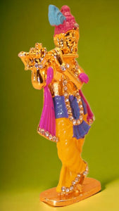 Lord Krishna,Bal gopal Statue,Temple,Office decore(3.3cm x1.5cm x0.8cm)Mixcolor