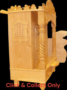 Wooden Temple,Mandir,Hand made temple,Office & Home Temple Printed