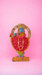 Lord Krishna,Bal gopal Statue,Home,Temple,Office decore(2cm x1.5cm x1cm)Orange