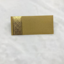 Load image into Gallery viewer, Envelopes Envelope Money holder Diwali Wedding Gift Card Pack of 10 Gold