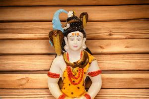 Lord Shiva Shankar Idol Hindu God Statue Idol Yellow