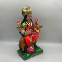 Load image into Gallery viewer, Ambe maa,Ambaji, Durga ma, Bengali Durga ma statue,idol,murti,mud idol Red