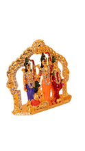 Load image into Gallery viewer, Lord Ram Darbar statue for Home/Office decoration ( 3cm x 3cm x 1cm) Gold