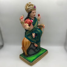 Load image into Gallery viewer, Ambe maa,Ambaji, Durga ma, Bengali Durga ma statue,idol,murti,mud idol Tea Green