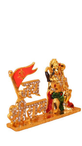 Lord Bahubali Hanuman Idol Bajrang Bali Murti Gold