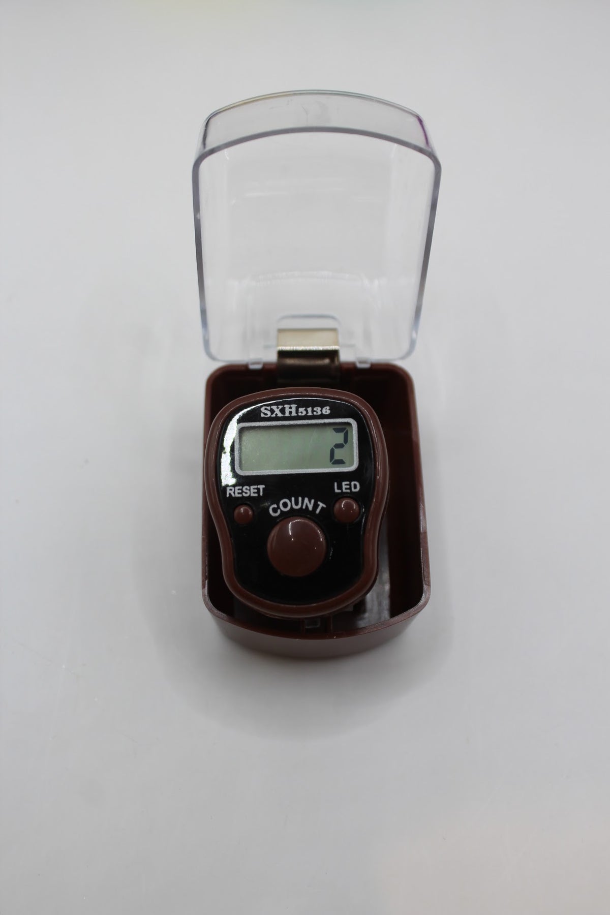 Digital finger counter for jaap, brown colour