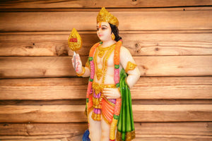 Kartik Ji Murti Idol/Statue for Pooja Green