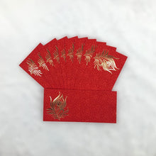 Load image into Gallery viewer, Envelopes Envelope Money holder Diwali Wedding Gift Card Pack of 10 Red