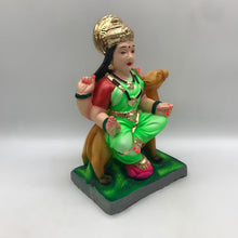 Load image into Gallery viewer, Ambe maa,Ambaji, Durga ma, Bengali Durga ma statue,idol,murti,mud idol Green