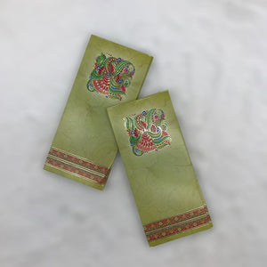 Envelopes Envelope Money holder Diwali Wedding Gift Card Pack of 10 Green