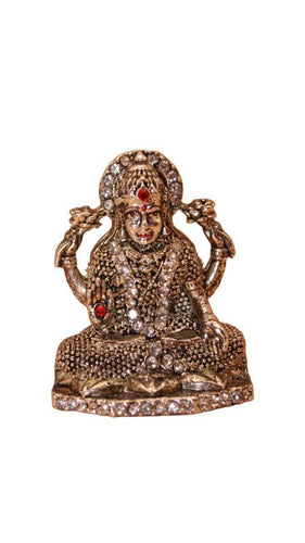Laxmi Hindu God Hindu God laxmi fiber idol Grey
