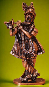 Lord Krishna,Bal gopal Statue,Home,Temple,Office decore(3cm x1.5cm x0.8cm)Brown