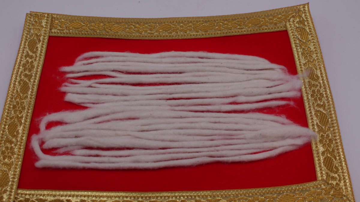 Extra long cotton wicks laid out