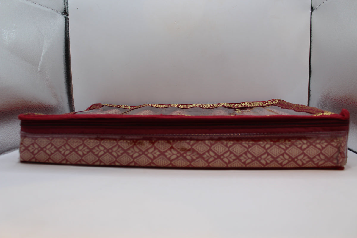 Maroon bangle box with 6 rolls