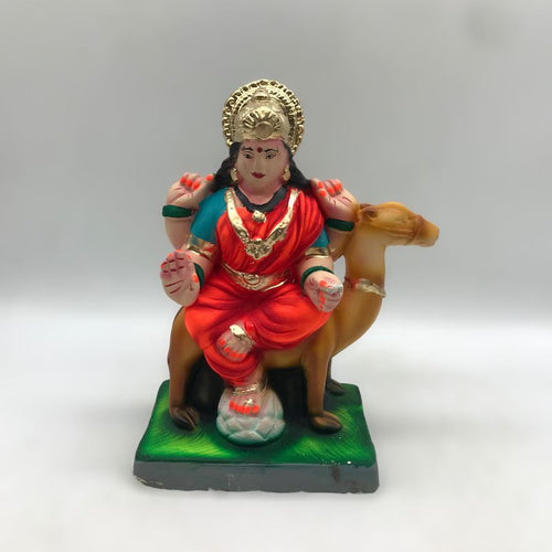 Ambe maa,Ambaji, Durga ma, Bengali Durga ma statue,idol,murti,mud idol Orange